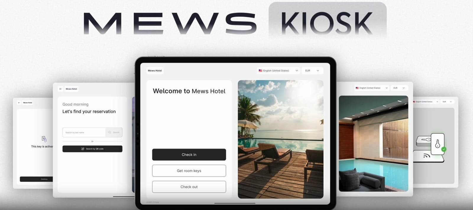 Borne Mews Kiosk pour check-in automatique